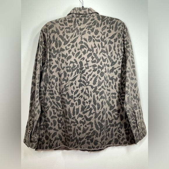 NWT PISTOLA Women's Leopard Print Jacket Brown Pockets Shacket Size Medium - Picture 6 of 11